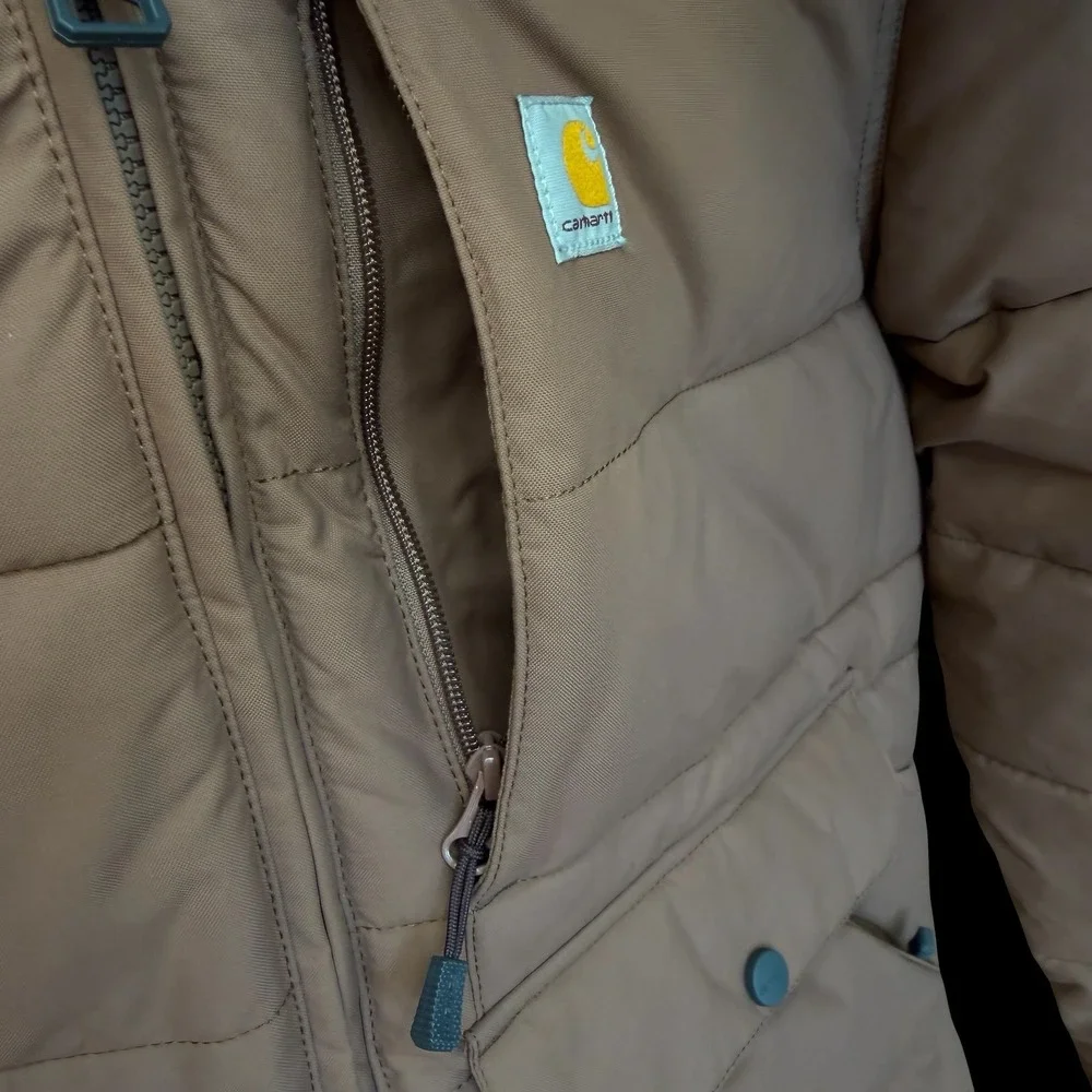 Carhartt Rain Defender Relaxed Fit‎ Insulated Sherpa Jacket Brown OJ5457-W  L